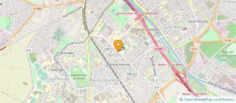 localisation de l'entreprise ABN  REIMS