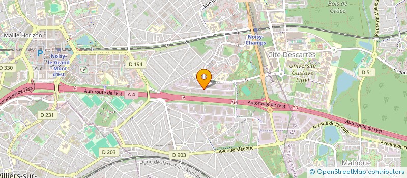 localisation de l'entreprise ABN à NOISY-LE-GRAND