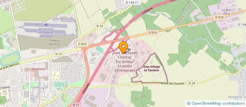 localisation de l'entreprise ABN CONCEPT à CHARTRES