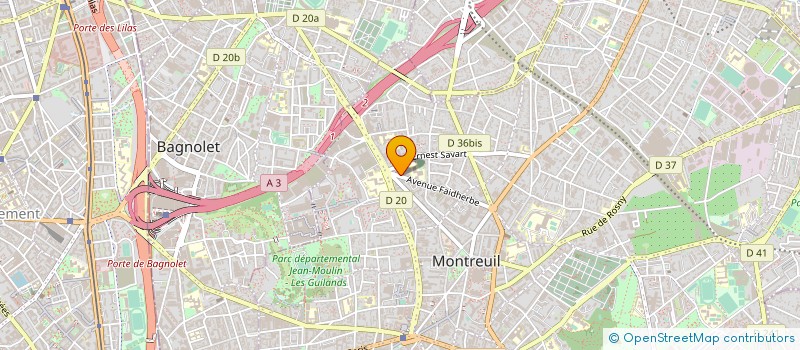localisation de l'entreprise ABN CONSEIL & FORMATION à MONTREUIL
