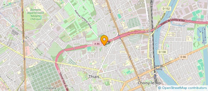 localisation de l'entreprise ABN CONSTRUCTIONS à THIAIS