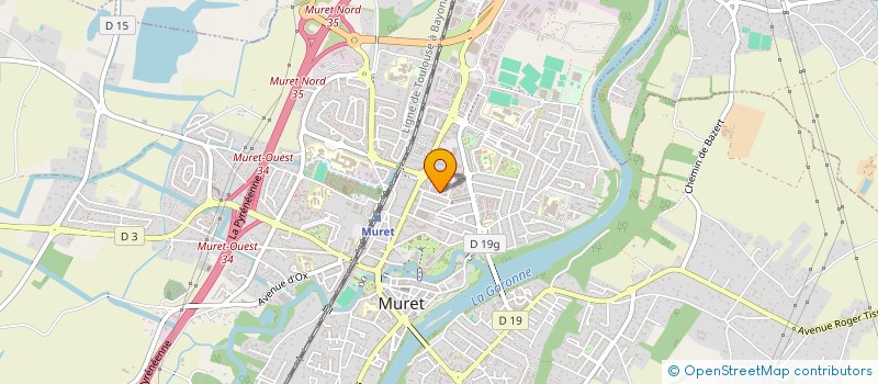 localisation de l'entreprise ABN EXPRESS à MURET