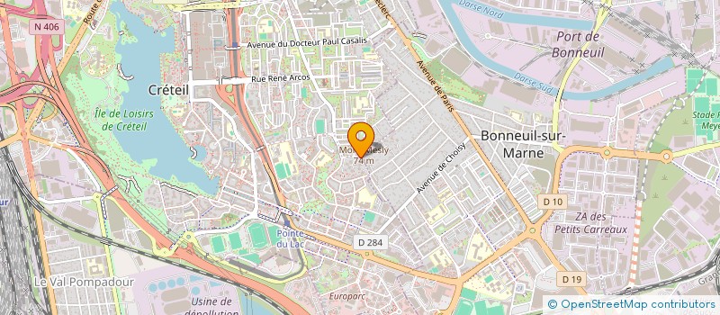 localisation de l'entreprise ABN GESTION à CRETEIL