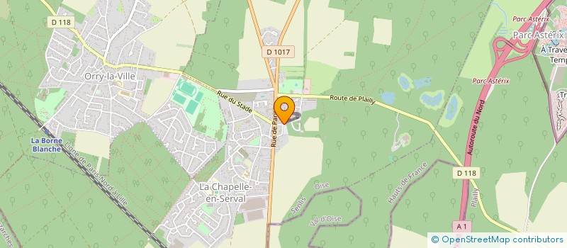 localisation de l'entreprise ABN IMMOBILIER  LA CHAPELLE-EN-SERVAL