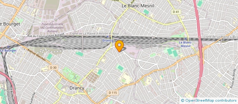 localisation de l'entreprise ABN SARL à DRANCY