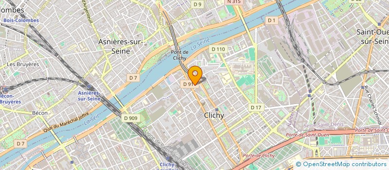 localisation de l'entreprise ABNS SERVICES à CLICHY