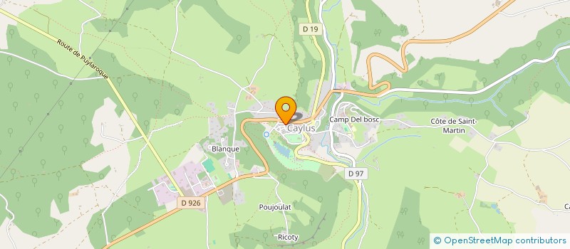 localisation de l'entreprise ABO  CAYLUS