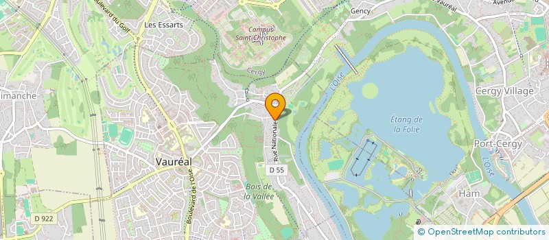 localisation de l'entreprise ABO  VAUREAL