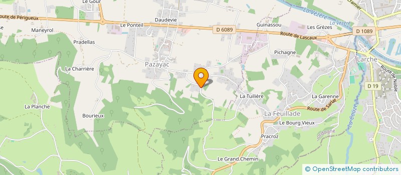 localisation de l'entreprise ABO CARRELAGE  PAZAYAC