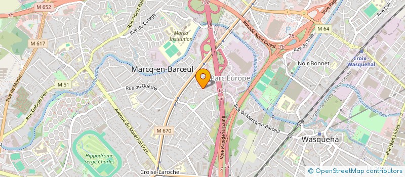 localisation de l'entreprise ABO CONSEIL à MARCQ-EN-BARŒUL