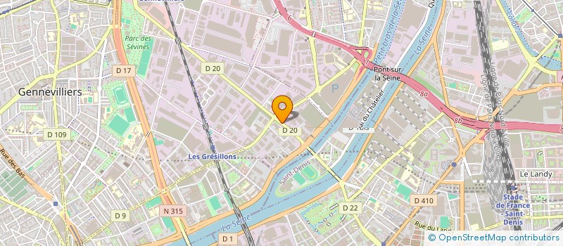 localisation de l'entreprise ABOARD à GENNEVILLIERS