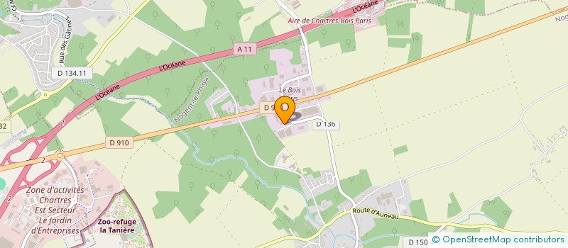 localisation de l'entreprise ABODINO à GELLAINVILLE
