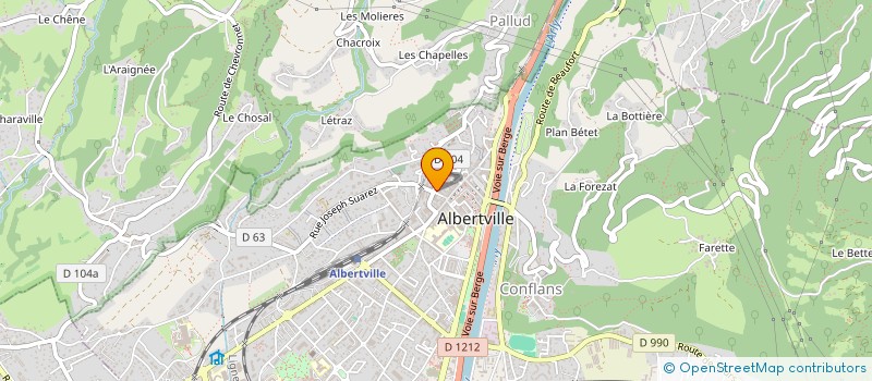 localisation de l'entreprise ABONDANCE  ALBERTVILLE