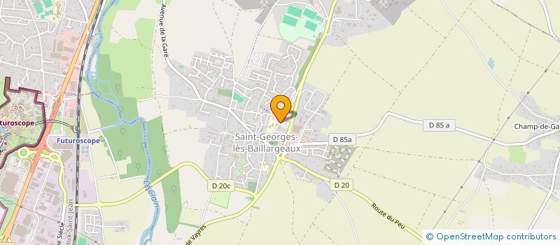 localisation de l'entreprise ABONDANCE86 à SAINT-GEORGES-LES-BAILLARGEAUX