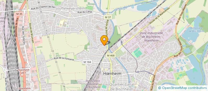 localisation de l'entreprise ABONE VIP  BISCHHEIM