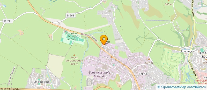 localisation de l'entreprise ABOR DISTRIBUTION à ONET-LE-CHATEAU