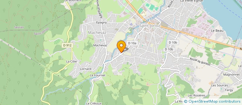 localisation de l'entreprise ABORA à SAINT-JORIOZ