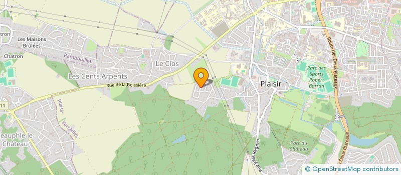 localisation de l'entreprise ABORIHS  PLAISIR