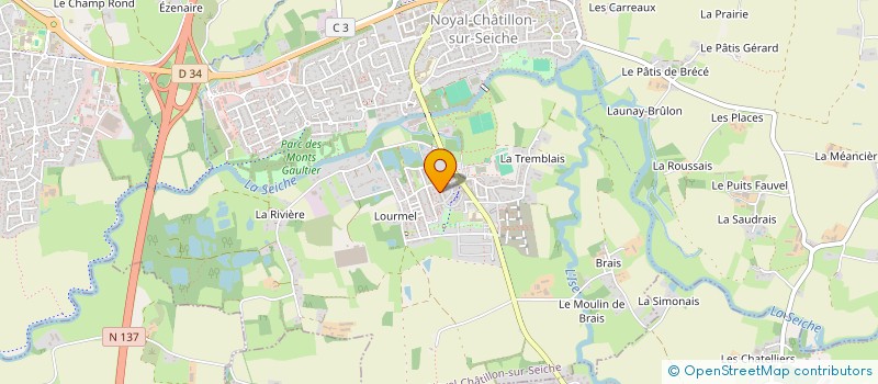localisation de l'entreprise ABOSTEO  NOYAL-CHATILLON-SUR-SEICHE