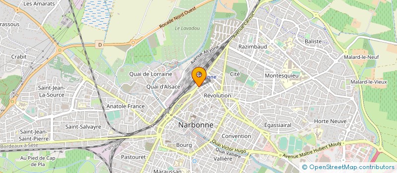 localisation de l'entreprise ABOU EL ELLA  NARBONNE