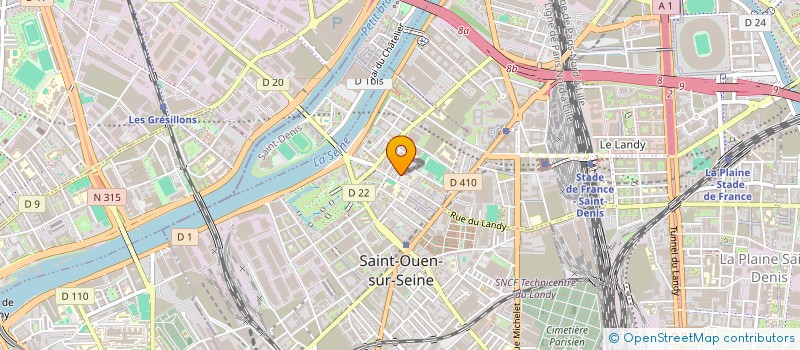 localisation de l'entreprise ABOULAPINGUIBA à SAINT-OUEN-SUR-SEINE