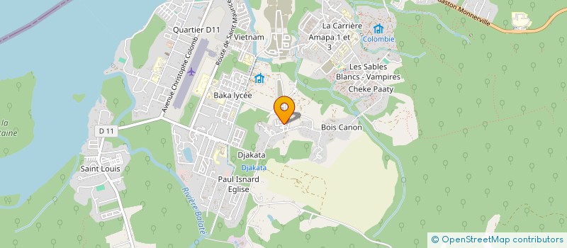 localisation de l'entreprise ABOUNAMI GOLD à SAINT-LAURENT-DU-MARONI