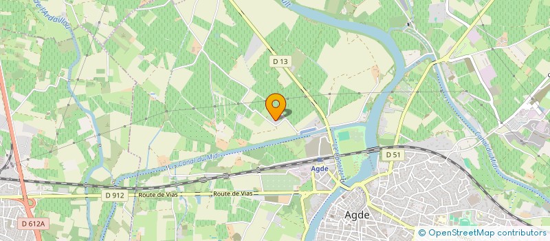 localisation de l'entreprise ABOUROSA  AGDE