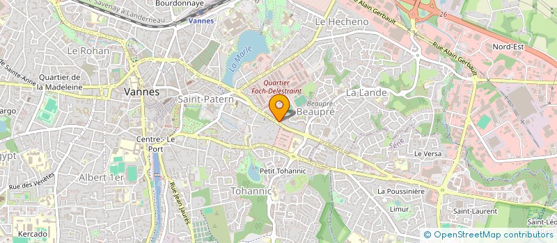localisation de l'entreprise ABOUT YOUR TEAM à VANNES