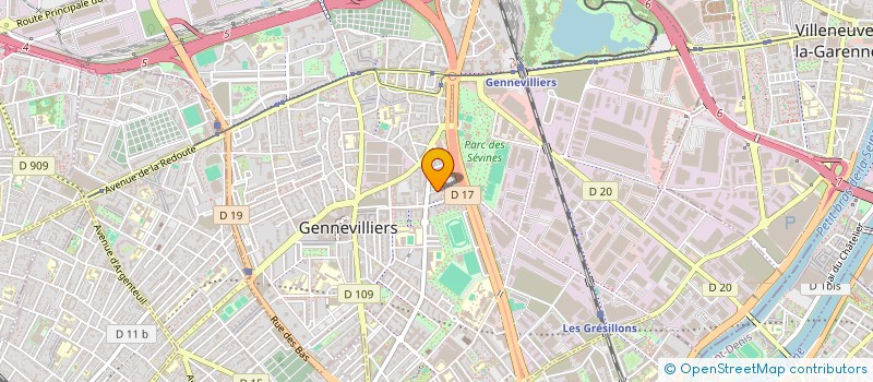 localisation de l'entreprise ABOUZID SCI à GENNEVILLIERS