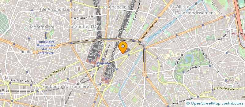 localisation de l'entreprise ABOVE CONTACT à PARIS