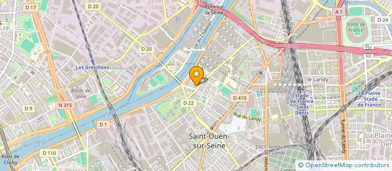 localisation de l'entreprise ABOX NETTOYAGE à SAINT-OUEN-SUR-SEINE