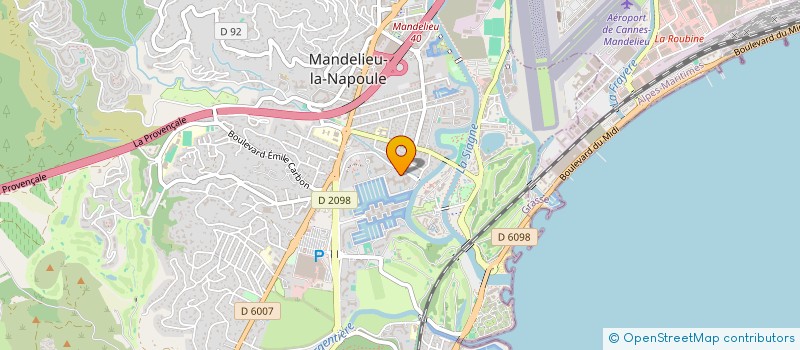 localisation de l'entreprise ABP  MANDELIEU-LA-NAPOULE
