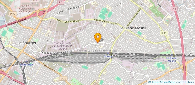 localisation de l'entreprise ABP à DRANCY