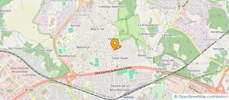 localisation de l'entreprise ABP à VANNES
