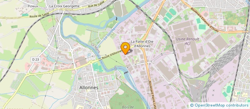 localisation de l'entreprise ABP 72 à LE MANS