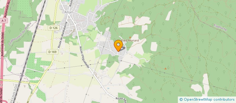 localisation de l'entreprise ABP  ALLAN