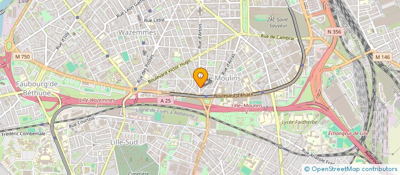 localisation de l'entreprise ABP à LILLE