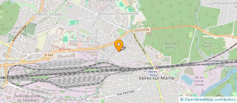 localisation de l'entreprise ABP AGENCEMENT à VAIRES-SUR-MARNE