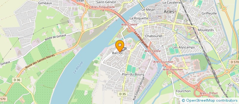 localisation de l'entreprise ABP AGRICOLE  ARLES