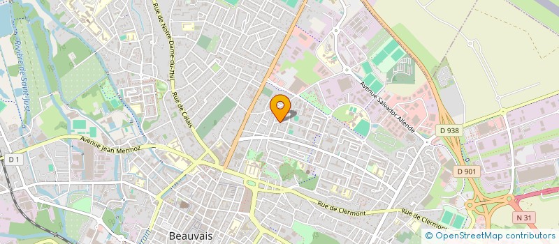 localisation de l'entreprise ABP ANIMATION  BEAUVAIS