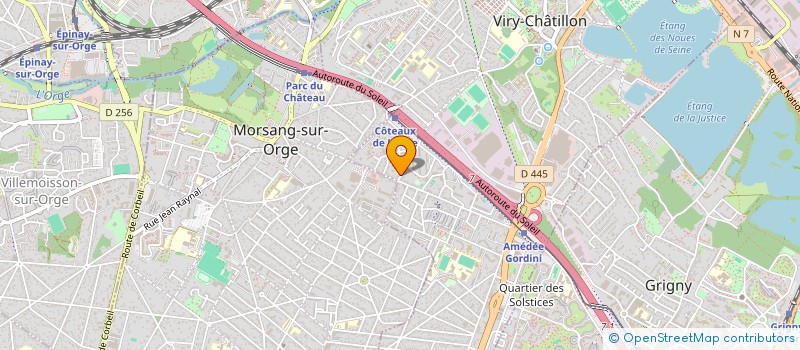localisation de l'entreprise ABP BATIMENT à VIRY-CHATILLON