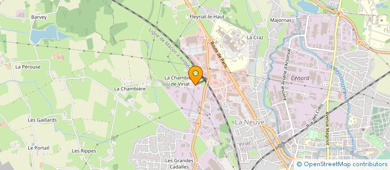 localisation de l'entreprise ABP CONSEIL à VIRIAT