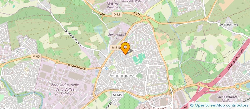 localisation de l'entreprise ABP FERMETURES à VENDARGUES