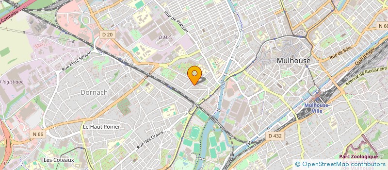 localisation de l'entreprise ABP IMMO  MULHOUSE