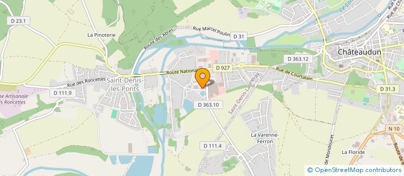 localisation de l'entreprise ABP IMMOBILIER à SAINT-DENIS-LANNERAY