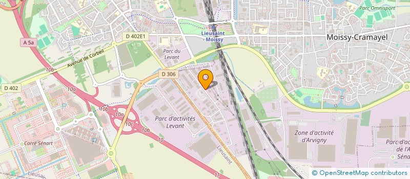 localisation de l'entreprise ABP INGENIERIE à MOISSY-CRAMAYEL