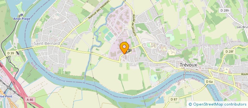 localisation de l'entreprise ABP MENUISERIE à TREVOUX