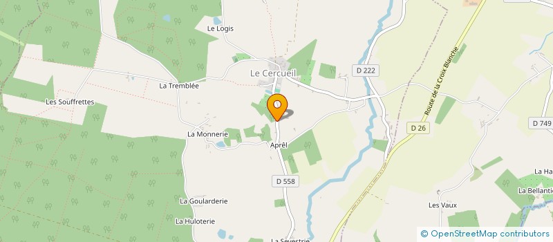 localisation de l'entreprise ABP MENUISERIES à LE CERCUEIL