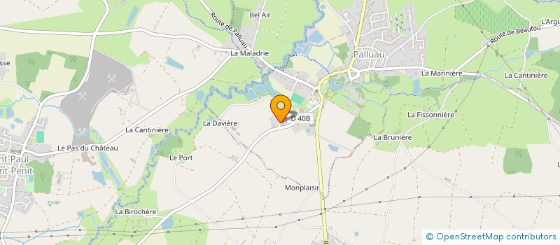 localisation de l'entreprise ABP NEGOCE  PALLUAU