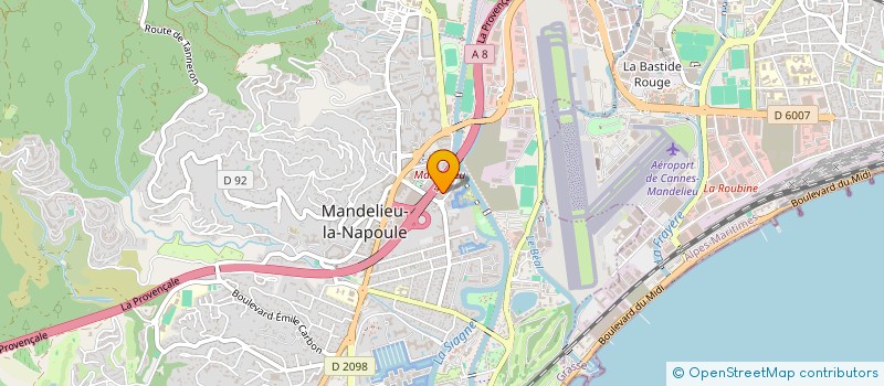 localisation de l'entreprise ABP-PUZZLE à MANDELIEU-LA-NAPOULE